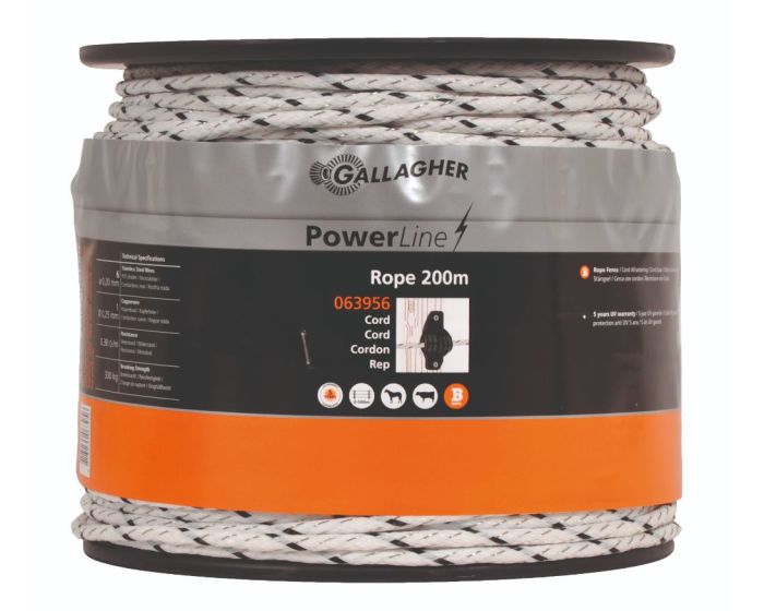 Lanko Gallagher PowerLine pletené bílé 200m main product photo