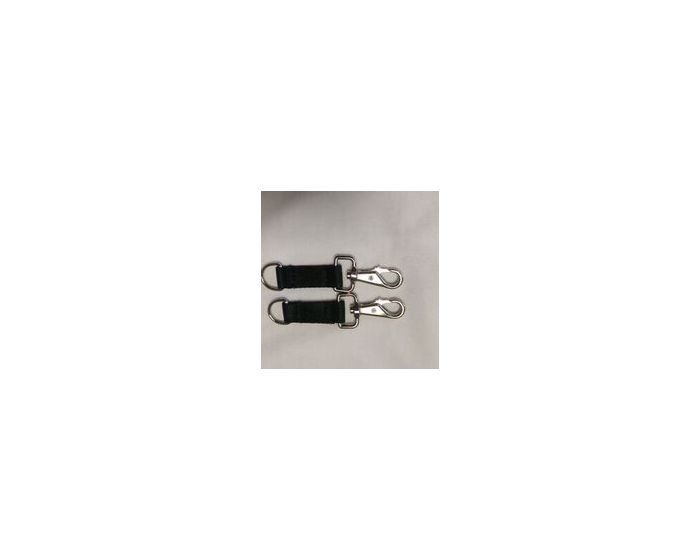 Bucas Belly Pad Extender Strap Pairs Black with Black Hooks main product photo