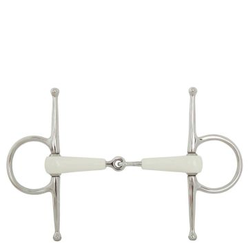 BR Jednoduché rozbité roubík Snaffle Combo Comfort 18 mm nůžky 165 mm