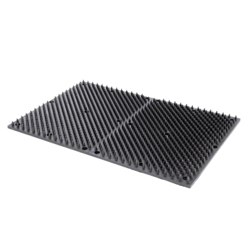 Excellent Kartáčová podložka pro koně, tele, kozu černá (D40xŠ30cm) Large Černá