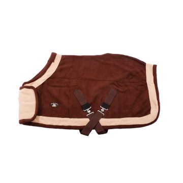 MHS Show Fleece Rug with Breast Flap 125cm Brown