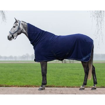 QHP Fleece koberec Brilliance s krkem 175 Blueberry